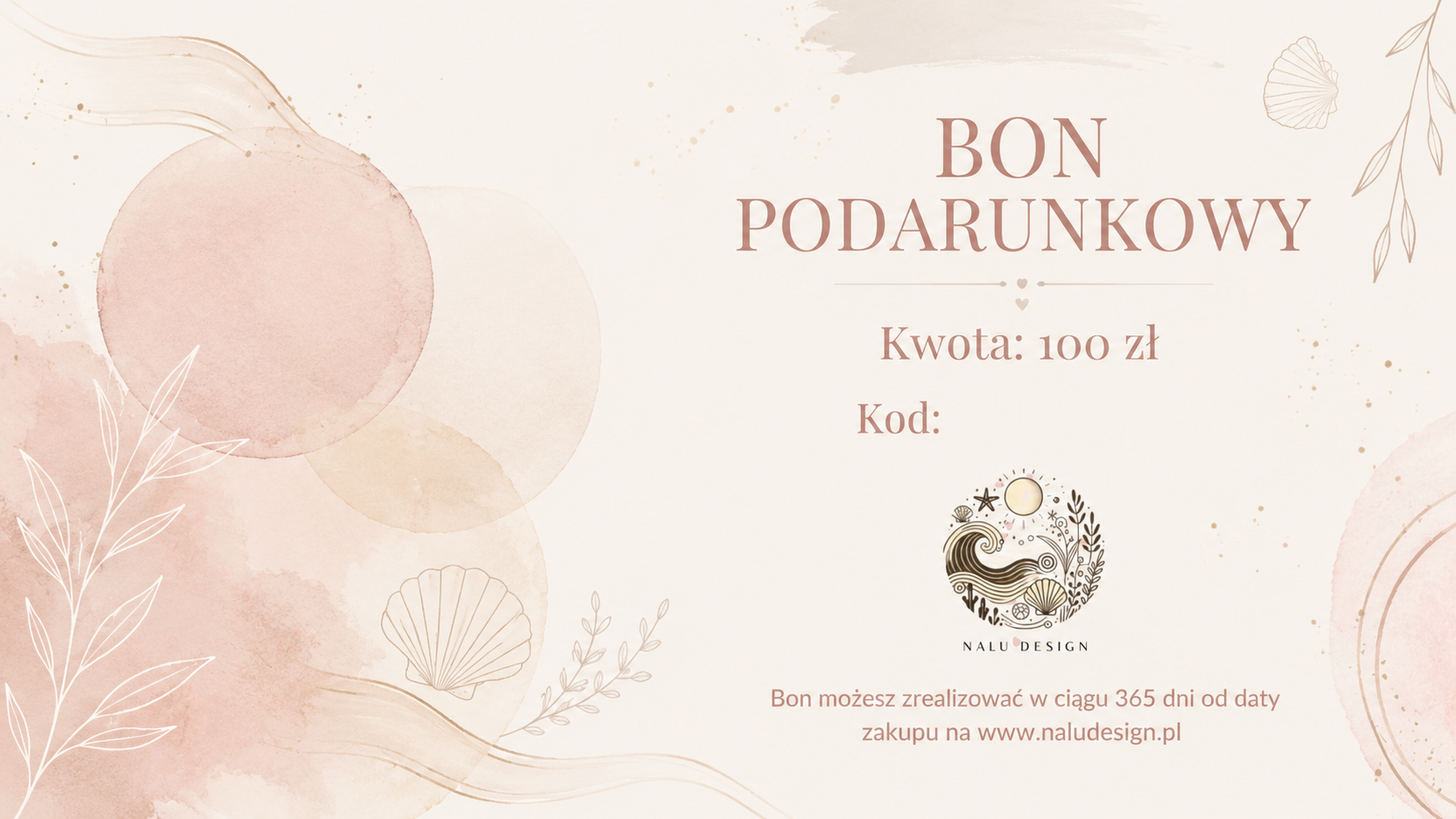 Bon podarunkowy 100 zł