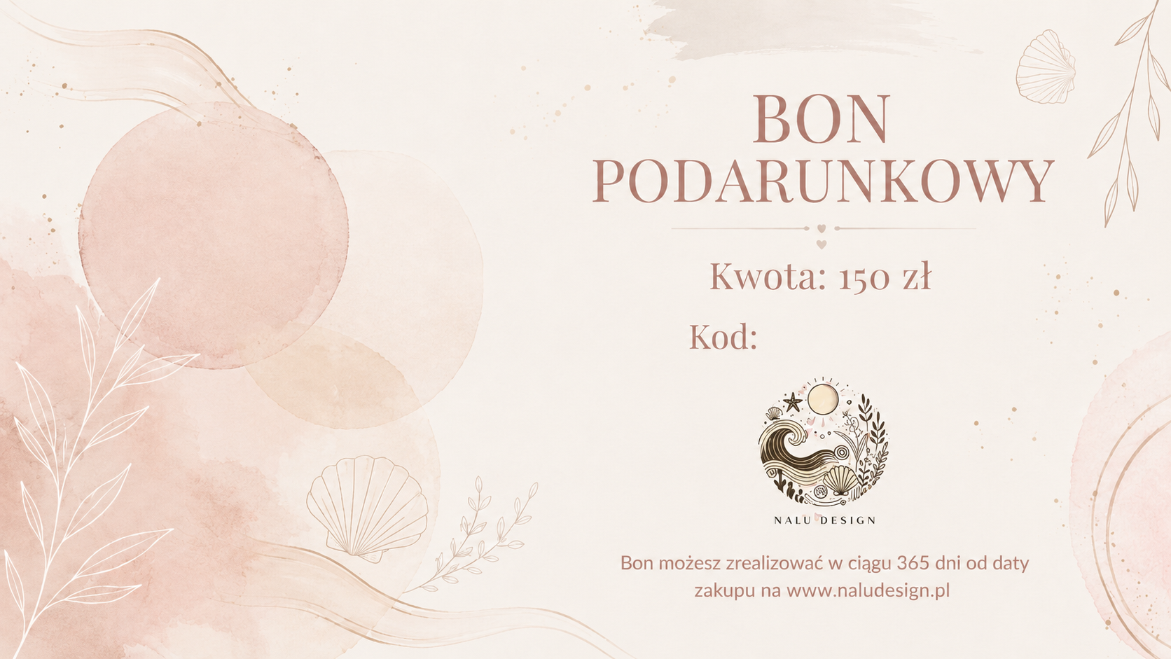 Bon podarunkowy 150 zł