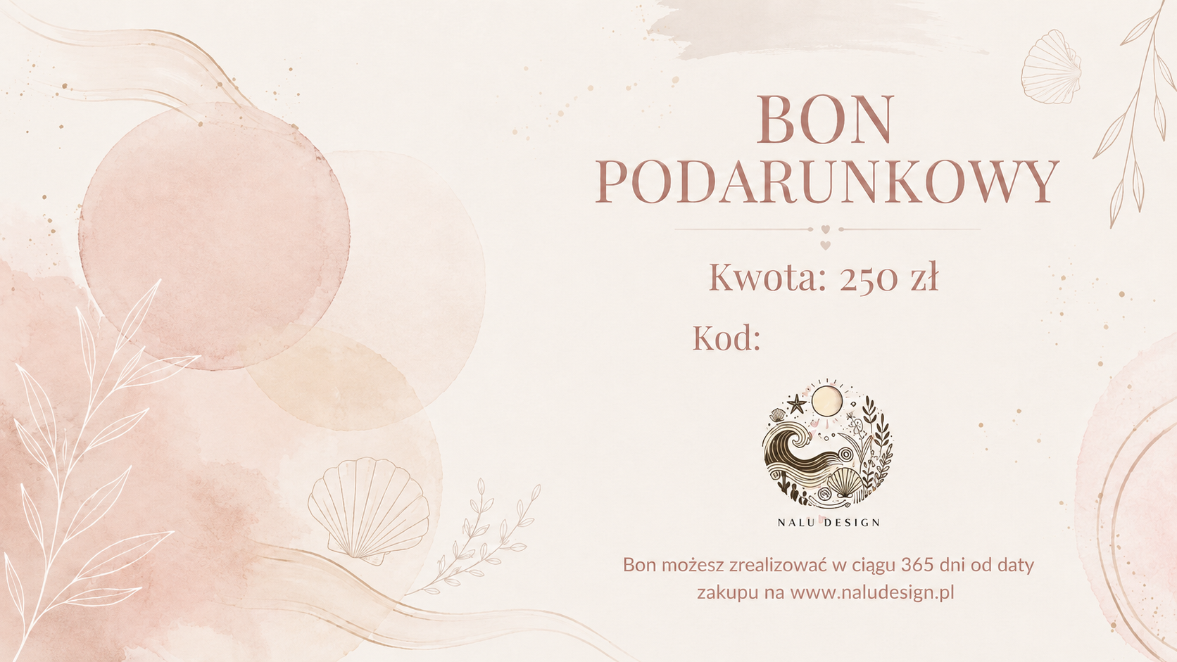 Bon podarunkowy 250 zł
